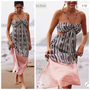 Anthro bare cutout mini dress